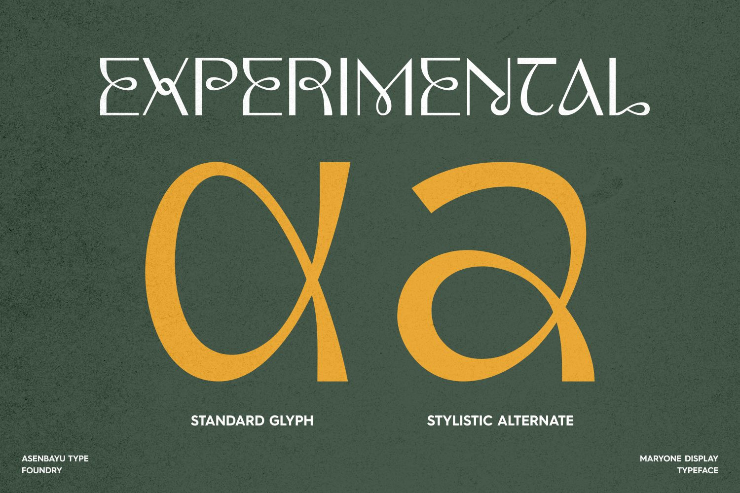 Maryone - Unique Meander Typeface Maryone - Unique Meander Typeface