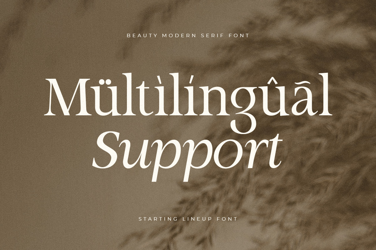 Starting Lineup - Beauty Modern Serif Font Family Starting Lineup - Beauty Modern Serif Font Family