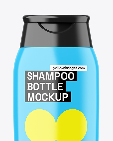 Glossy Shampoo Bottle Mockup