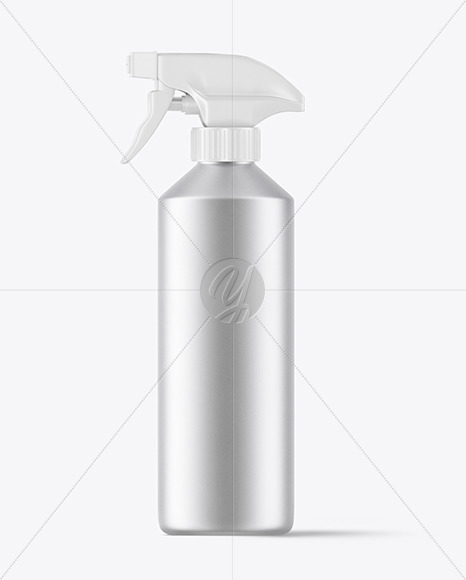 Metallic Trigger Spray Bottle Mockup