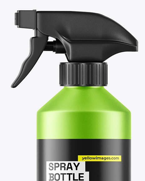 Metallic Trigger Spray Bottle Mockup