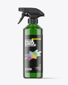 Green Trigger Spray Bottle Mockup