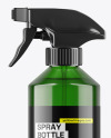 Green Trigger Spray Bottle Mockup