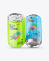 160ml Glossy Drink Cans Mockup