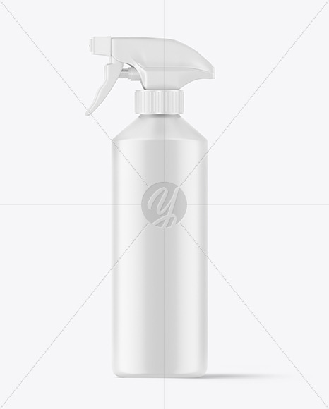 Matte Trigger Spray Bottle Mockup