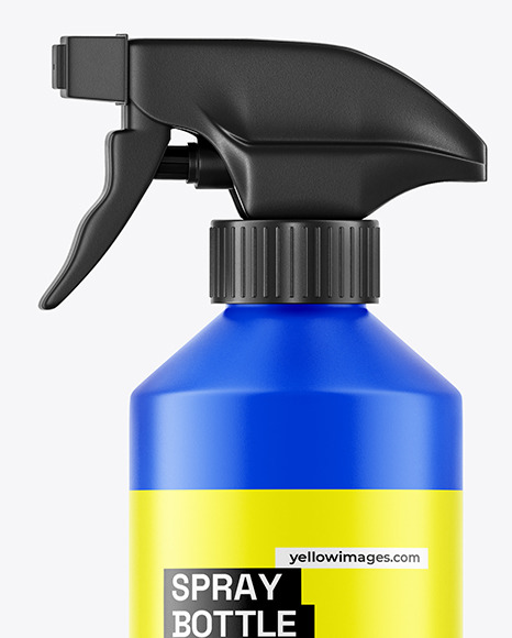Matte Trigger Spray Bottle Mockup