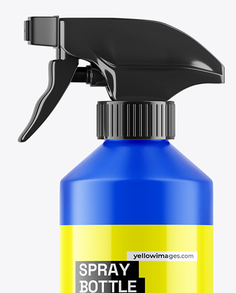 Matte Trigger Spray Bottle Mockup