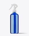 Blue Trigger Spray Bottle Mockup