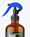 Amber Trigger Spray Bottle Mockup