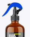 Amber Trigger Spray Bottle Mockup