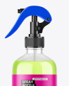 Clear Trigger Spray Bottle Mockup