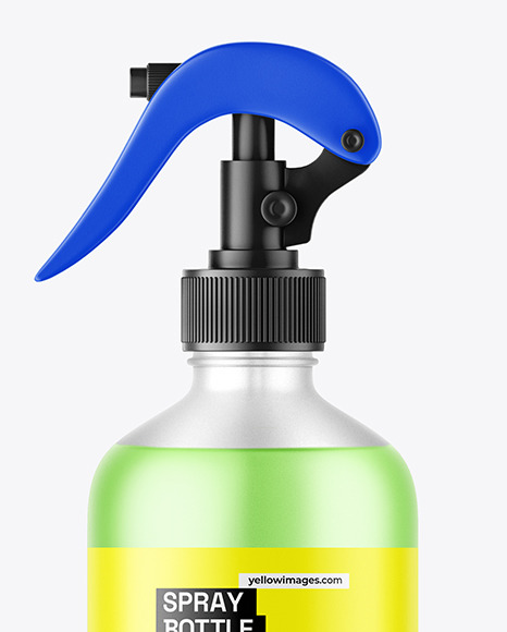 Frosted Trigger Spray Bottle Mockup