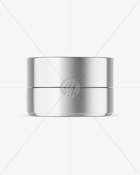 Metallic Cosmetic Jar Mockup