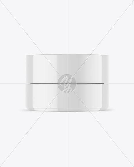 Glossy Cosmetic Jar Mockup