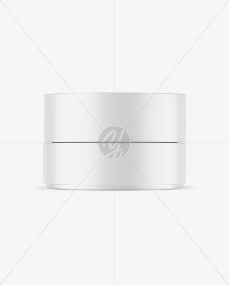 Matte Cosmetic Jar Mockup