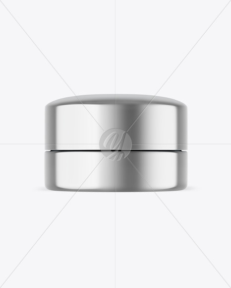 Metallic Cosmetic Jar Mockup