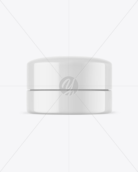 Glossy Cosmetic Jar Mockup