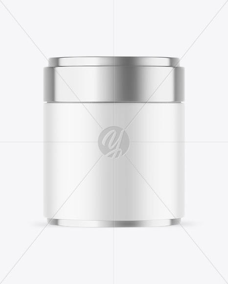 Matte Tea Tin Can Mockup