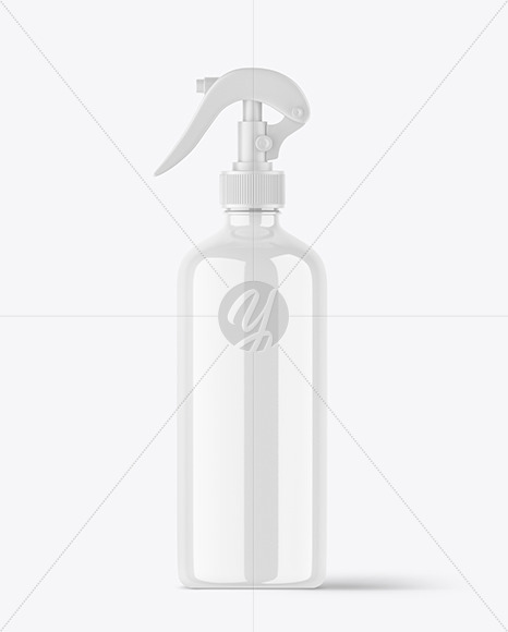 Glossy Trigger Spray Bottle Mockup Glossy Trigger Spray Bottle Mockup