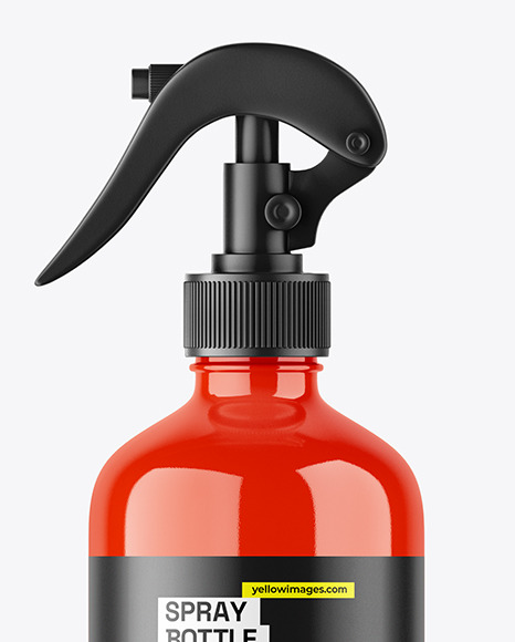 Glossy Trigger Spray Bottle Mockup Glossy Trigger Spray Bottle Mockup