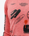 Men’s Heather Long Sleeve T-Shirt Mockup - Half Side View