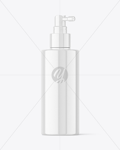 Glossy Plastic Pump Bottle Mockup