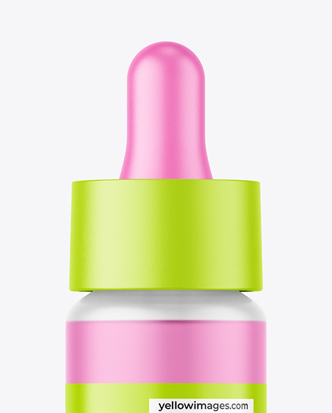 Frosted Dropper Bottle Mockup