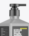 Square Pump Bottle Mockup