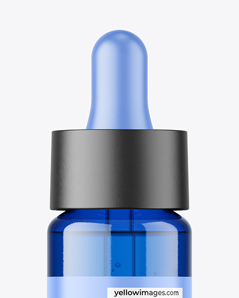 Blue Dropper Bottle Mockup Blue Dropper Bottle Mockup