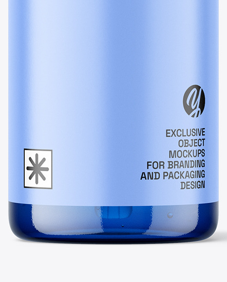 Blue Dropper Bottle Mockup Blue Dropper Bottle Mockup