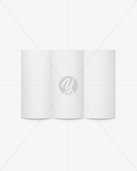 Paper Trifold Brochure Mockup