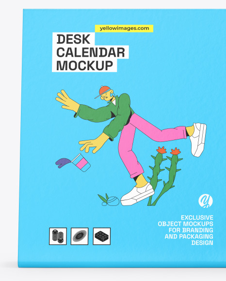 Desk Calendar Mockup