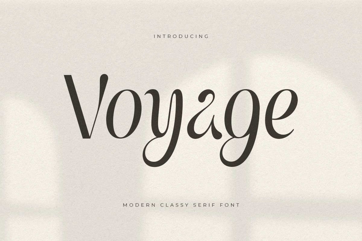 Voyage - Modern Classy Serif Font Voyage - Modern Classy Serif Font