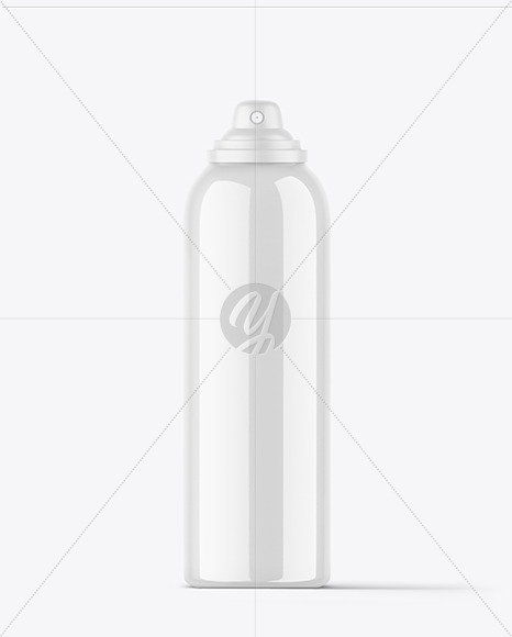 Glossy Spray Bottle Mockup