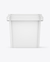 Glossy Plastic Food Container Mockup