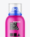 Matte Deodorant Spray Bottle Mockup