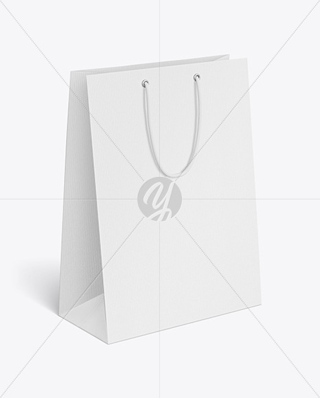 Textured Paper Shopping Bag Mockup