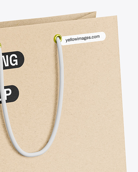 Kraft Paper Shopping Bag Mockup