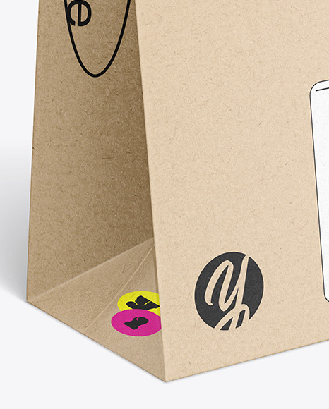 Kraft Paper Shopping Bag Mockup