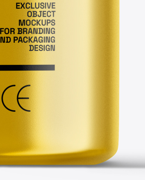 Metallic Spray Bottle Mockup