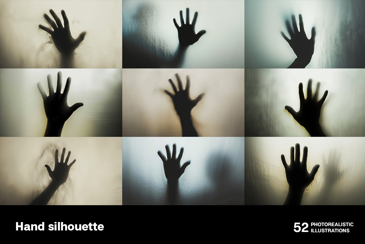 Hand silhouette Hand silhouette