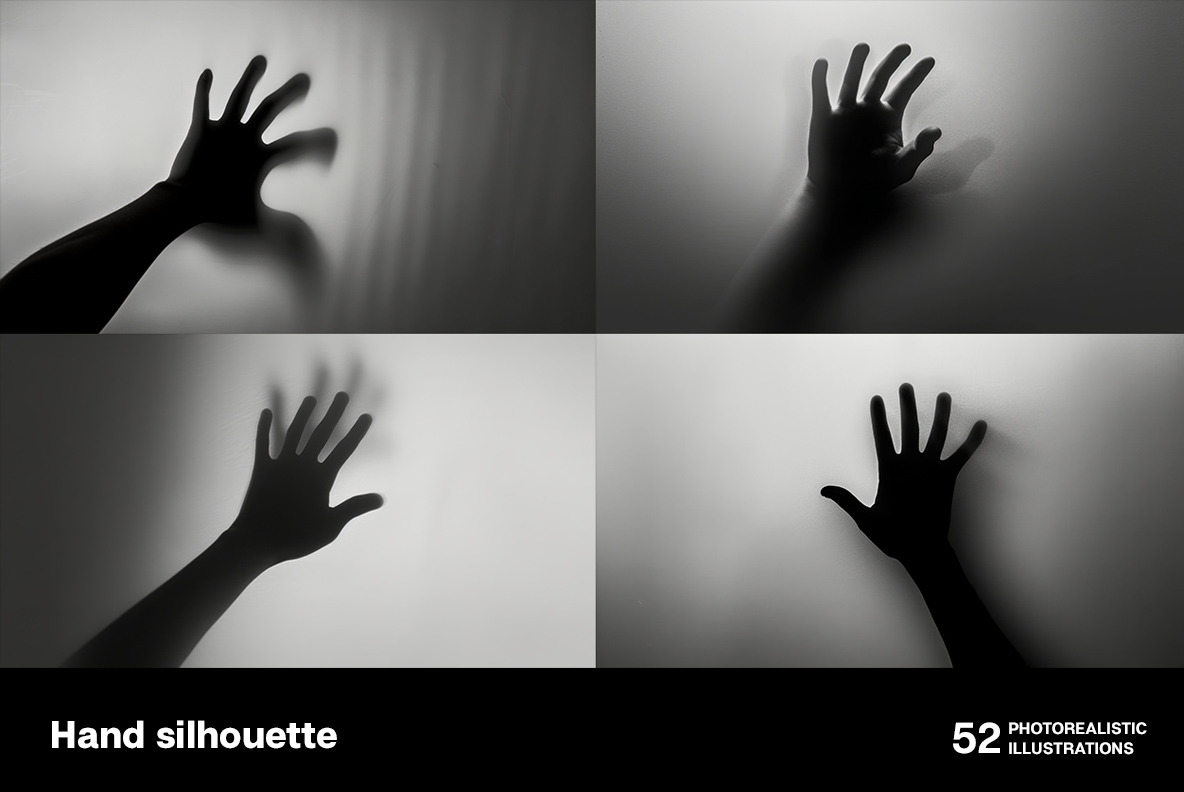 Hand silhouette Hand silhouette
