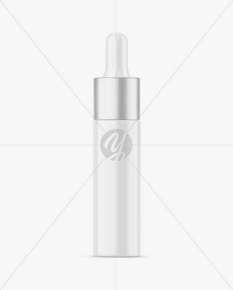 Glossy Dropper Bottle Mockup