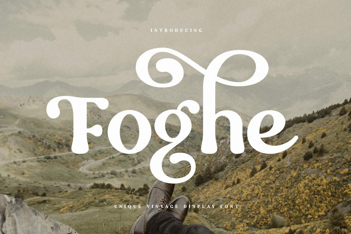 Foghe - Unique Vintage Display Font