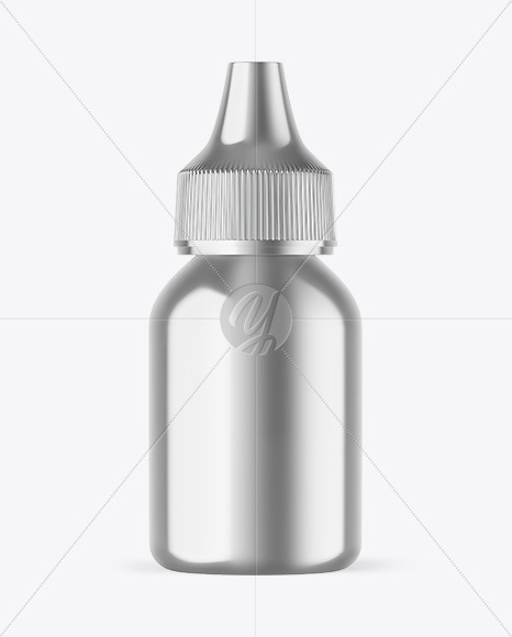 Metallic Dropper Bottle Mockup