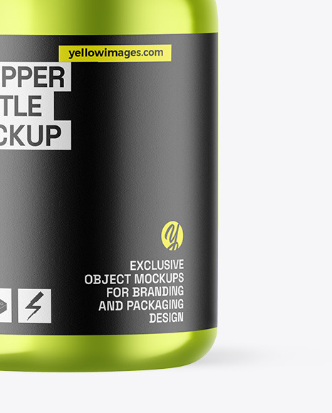 Metallic Dropper Bottle Mockup