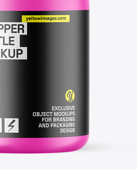 Matte Dropper Bottle Mockup