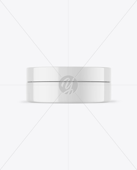 Glossy Cosmetic Jar Mockup