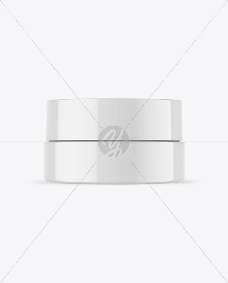 Glossy Cosmetic Jar Mockup