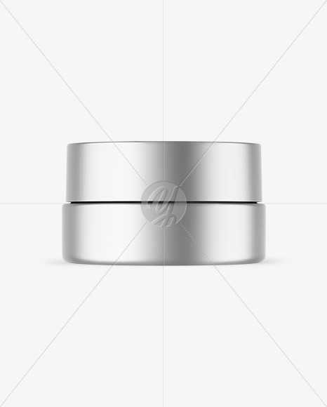 Matte Metallic Cosmetic Jar Mockup